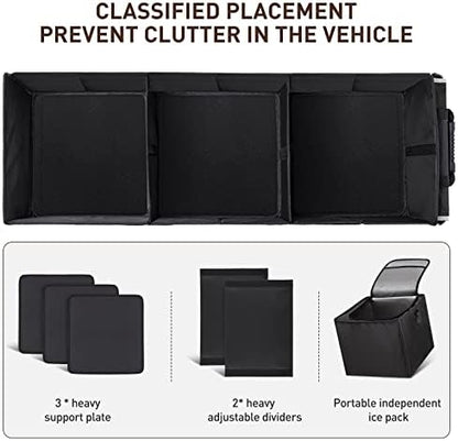 HIRALIY 4-in-1 Car Trunk Organizer with Leakproof Cooler Bag - Image 6