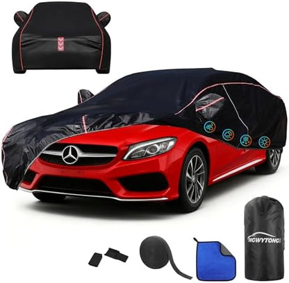 Car Cover Waterproof All Weather 8-Point Fastening for Benz C-Class 2008-25 by Unknown