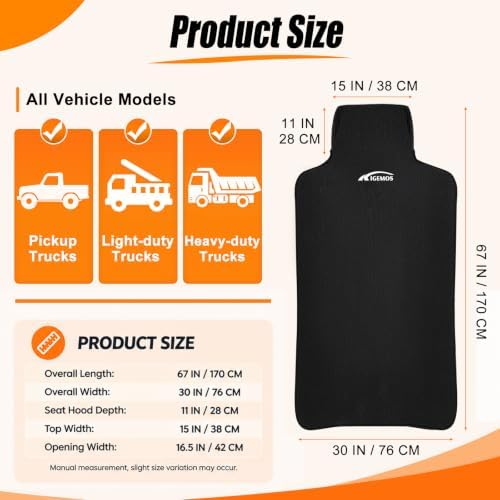 Seat Covers for Trucks, Waterproof Towel Seat Protectors, 1 Pack - Image 4