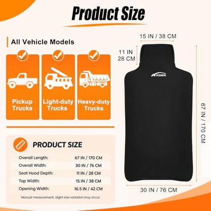 Seat Covers for Trucks, Waterproof Towel Seat Protectors, 1 Pack - Image 4