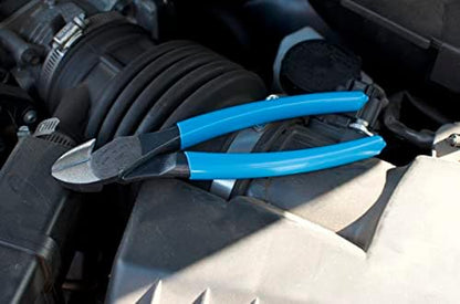 Channellock Diagonal Cutting Plier E337 - Lap XLT Joint, Code Blue Grips - 7-Inch - Image 3