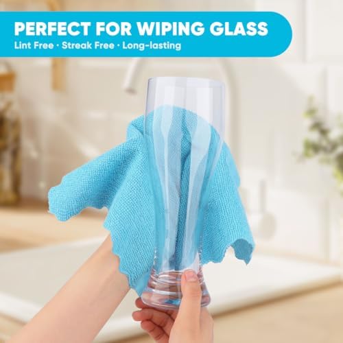 Orighty Microfiber Cleaning Cloth 10 Pack, Cleaning Rags 12x11 inch - Image 2
