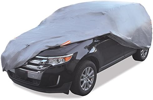 Motor Trend Safeguard Heavy Duty Car Cover for Vans & SUVs - Car Tarp Waterproof All Weather SUV, Sun Protection, UV Rain Snow Winter, Outdoor Reflective - Up to 185" Length by MotorTrend