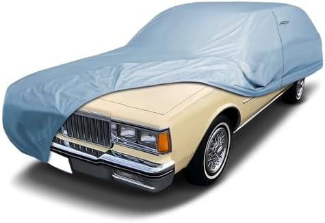 iCarCover Car Cover Waterproof All Weather for 1977-1989 Safari Wagon by iCarCover