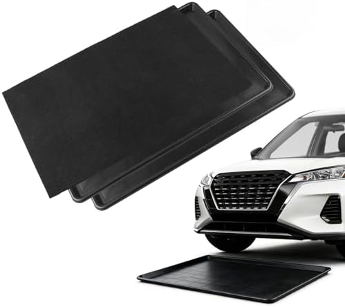 Oil Drain Pan,35" x 24" Large Oil Drip Tray for Under Car with No Splatter Pad, Leak-Proof Garage to Keep Floor Clean, Reusable Automotive Fluid Change Tray (2 PCS) by Luosu