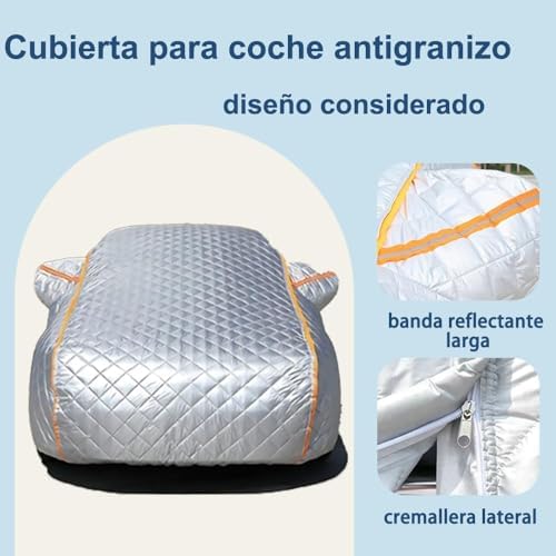 Full Hail Protector Car Cover for Cabrio 1979–2002, Specialized Padded Anti Hail Thickened Cotton EVA Full Car Cover g7hg6 - Image 2