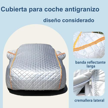 Full Hail Protector Car Cover for Cabrio 1979–2002, Specialized Padded Anti Hail Thickened Cotton EVA Full Car Cover g7hg6 - Image 2