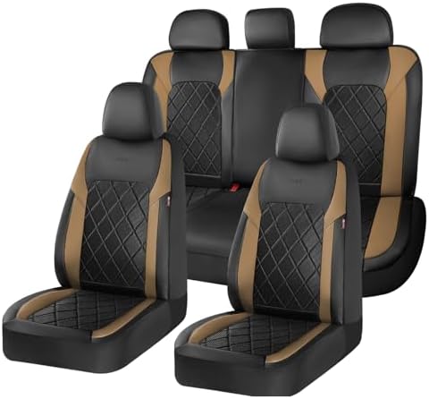 Coverado Car Seat Covers, Seat Covers Full Set, 5 Seats Automotive Seat Cover, Mesh Breathable Seat Protectors, Universal Fit for Most Cars by COVERADOAUTO