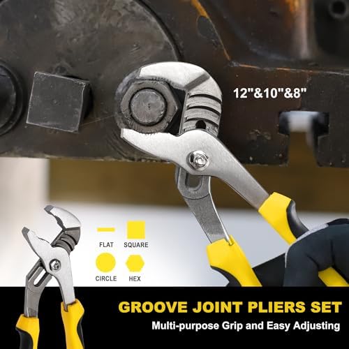 TOPLINE 8-Piece Pliers and Wrench Set with Rolling Pouch - Image 5