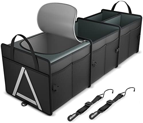 K KNODEL Trunk Organizer Storage with Cooler for Car and SUV (Large, Black) by K+KNODEL