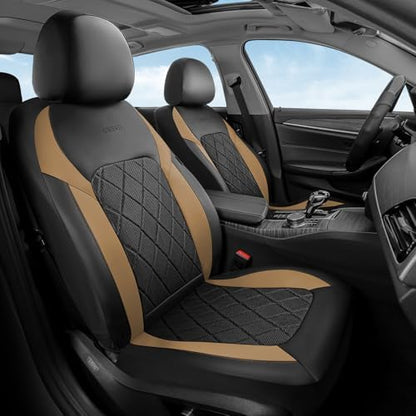 Coverado Car Seat Covers, Front Seat Covers, 2 Front Automotive Seat Cover, Mesh Breathable Seat Protectors, Universal Fit for Most Cars by COVERADOAUTO