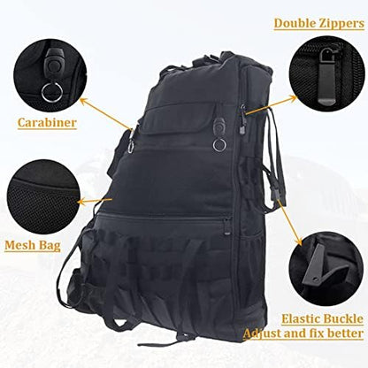 Roll Bar Storage Bag Cargo Cage with Multi-Pockets for 2007~2022 Jeep Wrangler JK TJ JL & Unlimited 4 Doors Organizers Saddlebag Holder Bags Tool Kits (Pack of 2) - Image 3