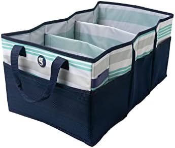 geckobrands Folding Trunk Tote – Collapsible Car Organizer with Removable Dividers by geckobrands
