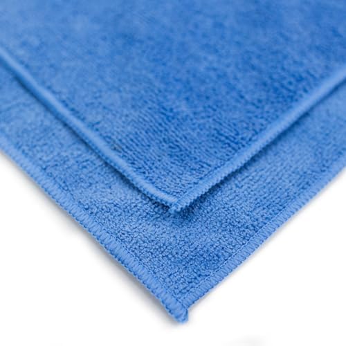 Maxshine Universal 50-Pack 16”x16” 380GSM Microfiber Cleaning Towels – Lint-Free & Ultra-Absorbent Car Detailing Towels – Scratch-Safe Multipurpose Cleaning Cloths for Garage & Home (50-Pack Blue) - Image 3