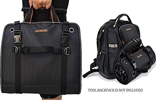 WELKINLAND Men's Tool Roll Organizer, Heavy-Duty 1680D Tool Roll Up Bag - Image 4