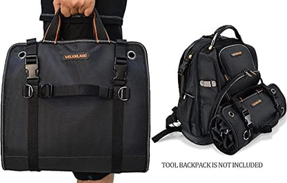 WELKINLAND Men's Tool Roll Organizer, Heavy-Duty 1680D Tool Roll Up Bag - Image 4