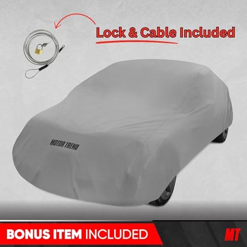 Motor Trend Breathable Lightweight Car Cover, Anti-Moisture Build-Up Water-Resistant Scratch-Resistant Travel-Friendly, Universal Fit for Cars SUVs Trucks Vans All-Weather Outdoor/Indoor, (XXL) 228" L - Image 4