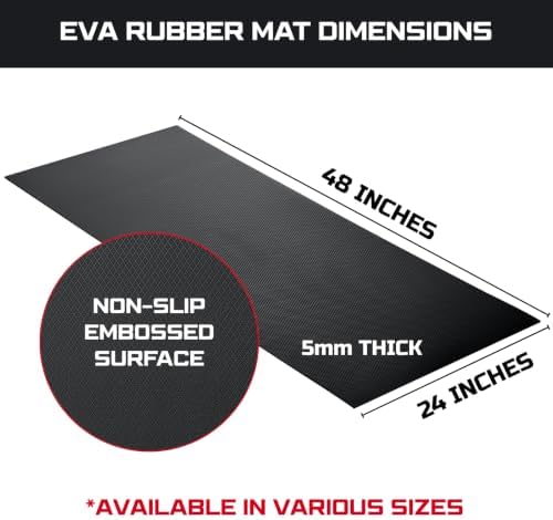 ONREVA Workbench Mat 24X48 Inches, EVA Rubber Work Mat, Protect Your Work Bench Top, Heavy Duty Pad for Tool Box Top, Table, Tool Station, Rolling Cabinet Cart Cover Liner Matt, 48"X24" 5mm Thick - Image 2