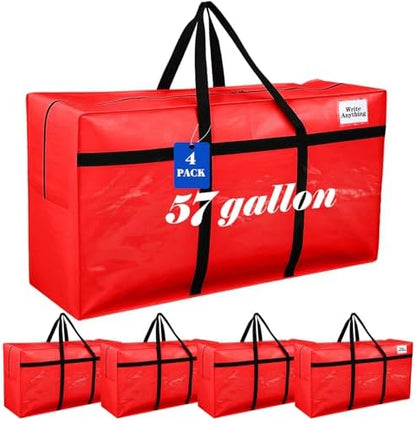 Windyun 4 Pack 57 Gallon Extra Large Moving Bags XXL Heavy Duty Storage Bag - Image 2