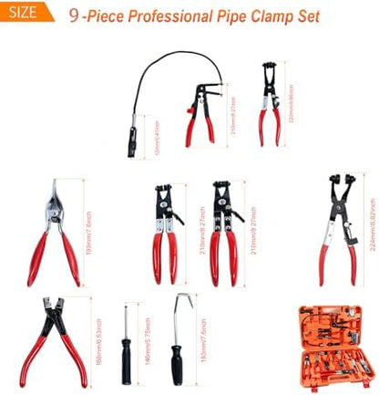 9PCS Hose Clamp Pliers Set,Hose Clamp tool kit - Image 7