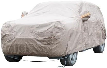 Tecoom Thick Shell Super Breathable Waterproof Windproof Snow Sun Rain UV Protective Outdoor All Weather SUV Car Cover Fit 206-215 Inches Full-Size SUV by Tecoom