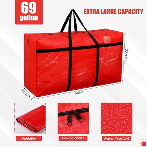 Windyun 4 Pack 69 Gallon Extra Large Moving Bags XXL Heavy Duty Storage Bag - Image 3