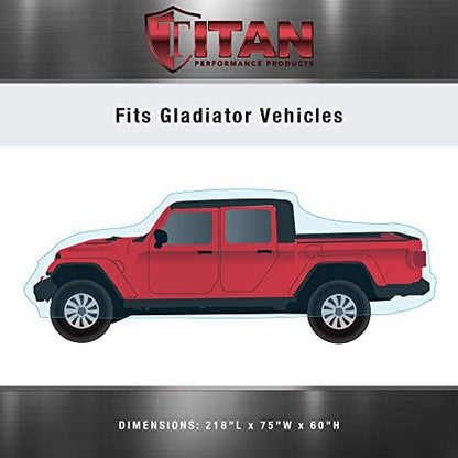 Titan Premium Multi-Layer PEVA Car Cover for Gladiator Pick-up Trucks 218". Waterproof, UV Protection, Anti-Scratch Protective Lining, Driver-Side Zippered Opening. Fits Gladiator Pickup Trucks. - Image 5