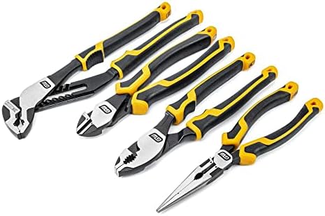 GEARWRENCH 4 Piece PITBULL Dual Material Mixed Plier Set - 82203C by Unknown
