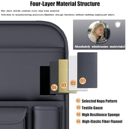 2 Pack - Back Seat Car Organizer, Car Organizerr, Back Seat Organizer, Seat Organizer, Car Organizer and Storage Box, Back of Seat Car Organizer, Seat Back Organizer. - Image 6
