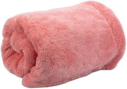 Maxshine 24" x 36" Universal Pink Car Drying Towel – 1200 GSM Rinse-Free Double-Sided Microfiber – Plush, Super Absorbent Towel for Car Wash & Detailing - Image 6