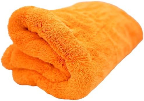 THOR GOAT 1800 Drying Towel (Orange) – Premium Korean Microfiber Car Drying Towel – Ultra Plush Twist Loop Design – Super Absorbent, Lint-Free, 28x28, 1800 GSM – Professional Auto Detailing Towel by THEHOUSEOFRAGS