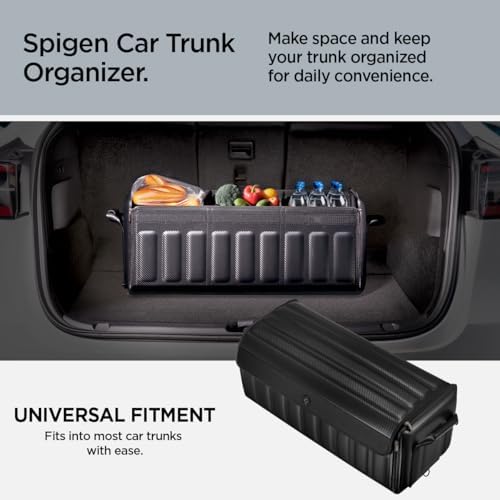 Spigen Heavy Duty Foldable Trunk Organizer with Lid - Black - Image 3