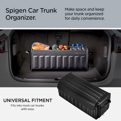 Spigen Heavy Duty Foldable Trunk Organizer with Lid - Black - Image 3