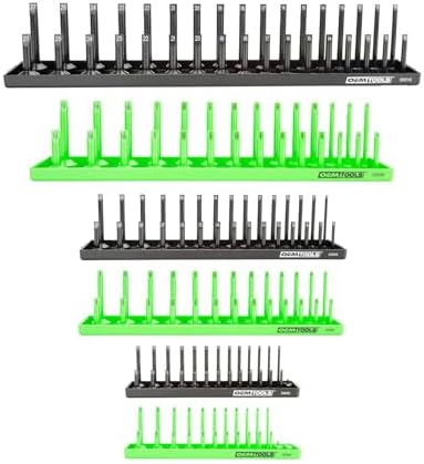 OEMTOOLS 22233 6-Pc SAE & Metric Socket Tray Set for Sizes 1/4", 3/8”, 1/2" by OEMTOOLS