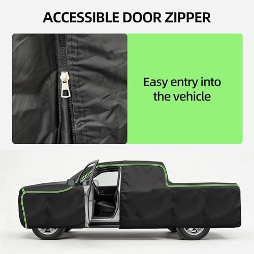 Pickup Covers Waterproof Full Truck Cover for Cars Outside, Upgraded 10-Layer Heavy Duty All-Weather Protection System, Windproof Snowproof UV Blocking Outdoor Car Cover,Up to 210-230 Inches - Image 7