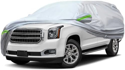 AUQDD 6-Layers Premium SUV Car Cover Waterproof All Weather Weatherproof UV Sun Protection Snow Dust Storm Resistant Outdoor Exterior Custom Form-Fit Full Padded Car Cover with Straps 214-232 K11… by AUQDDAutoPartsWholesale