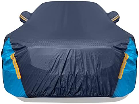 Car Cover Waterproof All Weather for Sedan (190-195 inch) by DINGHAO