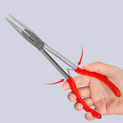 HAUTMEC Extra Long Needle Nose Pliers Set, 11PCS Long Reach Pliers Include 6-7" & 11" Straight, Circle Nose, Diagonal, Flat Nose, Bent Nose Plier for Narrow Spaces, Automotive & DIY Repairs - Image 3
