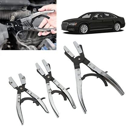 Hose Clamps Pliers Kit, Saving Coolant Hose Pinch Off Pliers Carbon Steel Rustproof 3Pcs/Set for Brake Gas Fuel Lines - Image 2