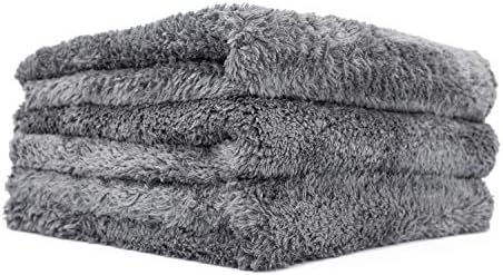 The Rag Company - Eagle Edgeless 600 - Professional Korean 70/30 Blend, Super Plush Microfiber Detailing Towels, Circular Knit Weave, 600gsm, 16in x 16in, Grey (Wholesale Case of 102) - Image 4