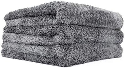 The Rag Company - Eagle Edgeless 600 - Professional Korean 70/30 Blend, Super Plush Microfiber Detailing Towels, Circular Knit Weave, 600gsm, 16in x 16in, Grey (Wholesale Case of 102) - Image 4