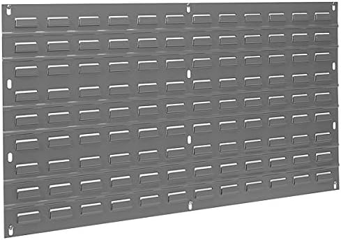 Akro-Mils 30136 Heavy Duty Wall Mount Garage Storage Steel Louvered Panel | Wall Storage Bin Hanging Organizer System for AkroBins, 36-Inch W x 19-Inch H, Grey, Single by Akro-Mils