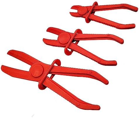 3 PCS Hose Pinch Clamp Pliers - Pinch Pliers, Line Clamp Pliers Set for Flexible Hoses Fuel Hoses Gas Lines Brake Hoses for Break, Fuel, Coolant, Radiator by Unknown