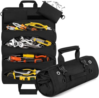 ANILD 13 Inch Regular Long Tool Bag Roll Up, Roll Up Tool Bag Organizer by ANILD