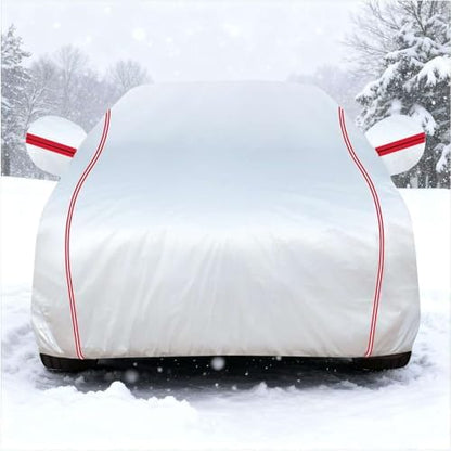 Waterproof Car Cover for Opel Crossland, Full Car Covers with Door Zipper Outdoor Large Auto Cover Scratchproof Snow Rain UV Dust Resistant by Unknown