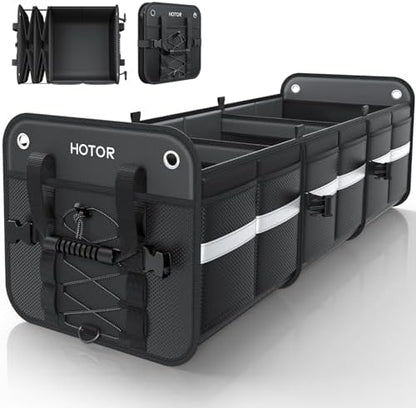 HOTOR Trunk Organizer for SUV – Car Storage Box Collapsible Car Organizer by HOTOR