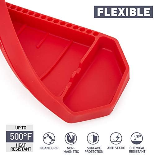3pcs Large Non-Slip Flexible Silicone Tool Tray, Mechanic Tool Mat, Tool Organizer, Tool Storage, Tool Holder, Grip Mats, No Magnets, Christmas Day Gift for Men, Father’s Day Gift - Image 4