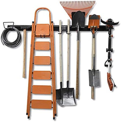 Wallmaster Garage Tool Storage Rack, Wall Mounted Garden Tool Organizer by Wallmaster