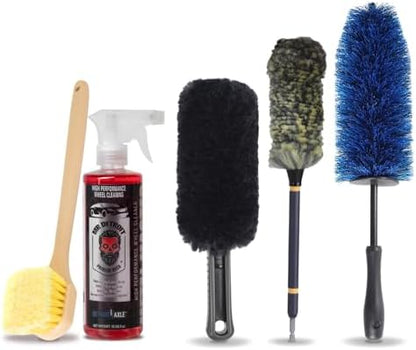 Mr. Detroit - 5pc Car Cleaning Kit with Wheel Brushes and Cleaner, Drill by Unknown