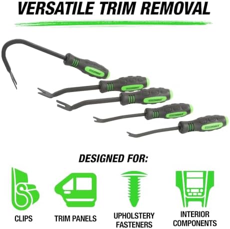 OEMTOOLS 25301 6-Pc Car Trim Removal Tool Kit for Upholstery & Clip Removal - Image 3